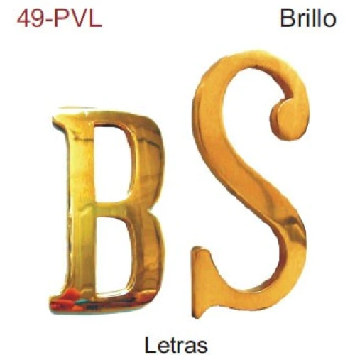 LETRAS DE LATÓN