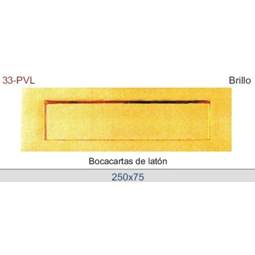 BOCACARTAS DE LATÓN