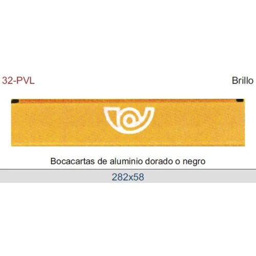 BOCACARTAS DE ALUMINIO