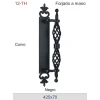 TIRADOR FORJADO A MANO DT12-TH