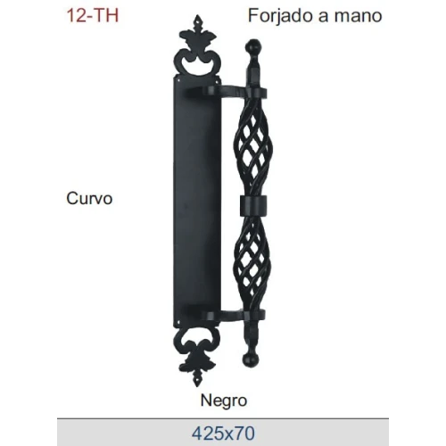 TIRADOR FORJADO A MANO DT12-TH