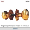 JUEGO DE POMOS DT9-PL