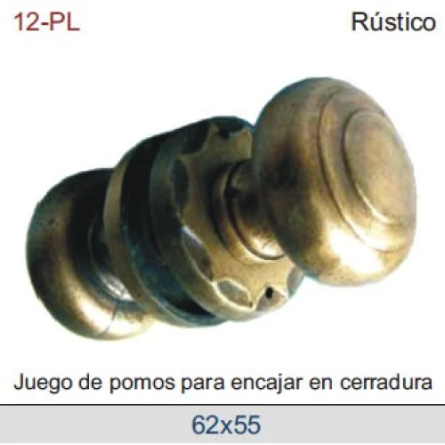 JUEGO DE POMOS DT12-PL