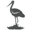 SILUETA CIGÜEÑA
