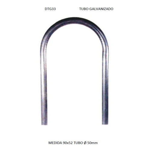 GUARDACERA TUBO GALVANIZADO DTG-33