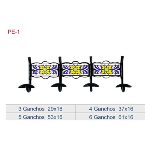 PERCHA PARED FORJA