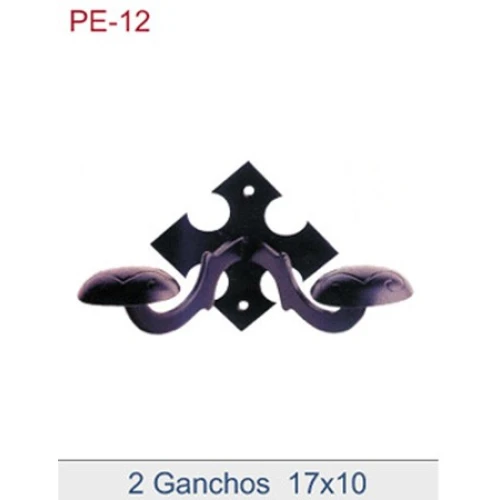 Percha pequeña con placa en forma de estrella.