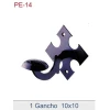 Perchero individual fabricado en forja.