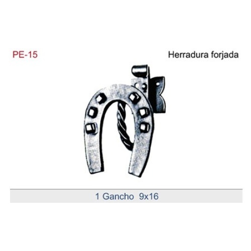 Percha con original colgador de herradura.