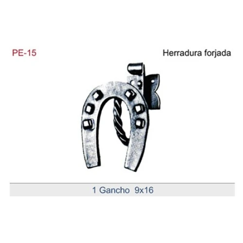 Percha con original colgador de herradura.