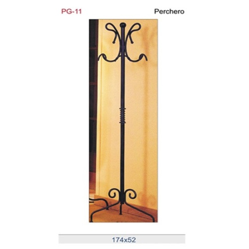 Perchero de forja para vestidores.