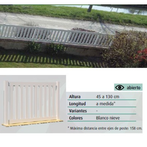 VALLA PVC ABIERTA DLCICLOPE