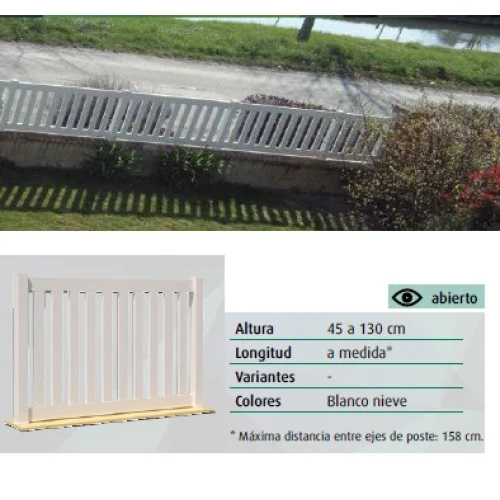 VALLA PVC ABIERTA DLCICLOPE