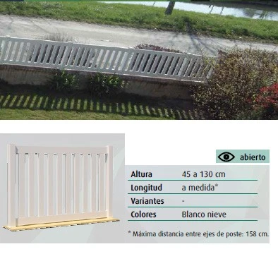 VALLA PVC ABIERTA DLCICLOPE