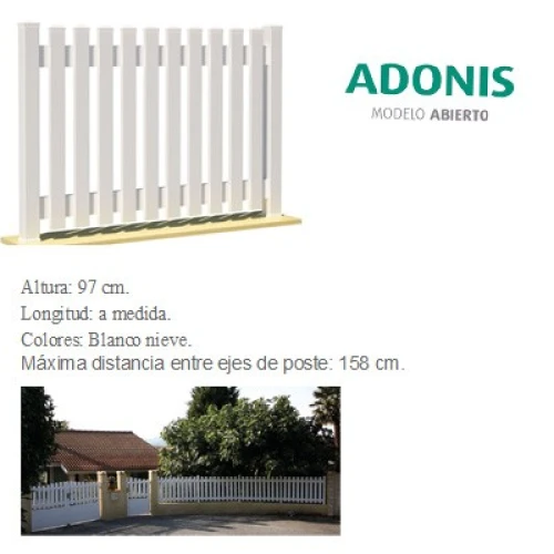 VALLA PVC ABIERTA DLADONIS