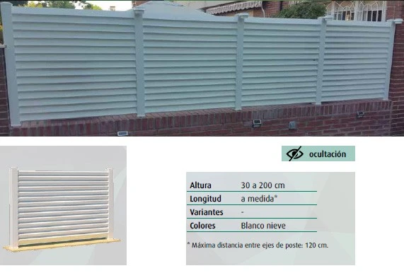 VALLA PVC OCULTACION DLCERBERO