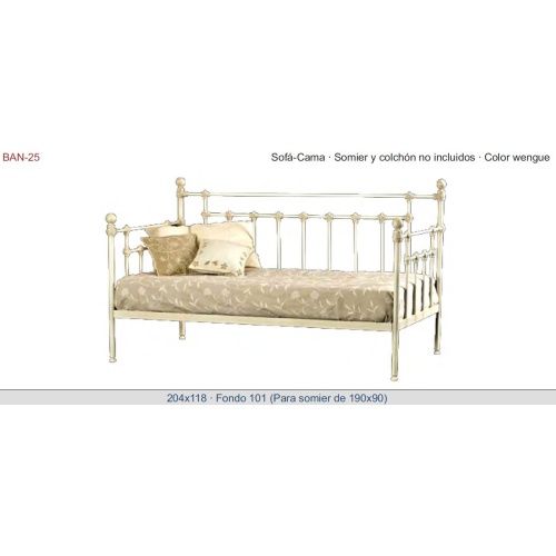 SOFÁ-CAMA DE FORJA ARTÍSTICA DTBAN-25