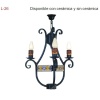 LÁMPARA DE TECHO DE FORJA DTL-26