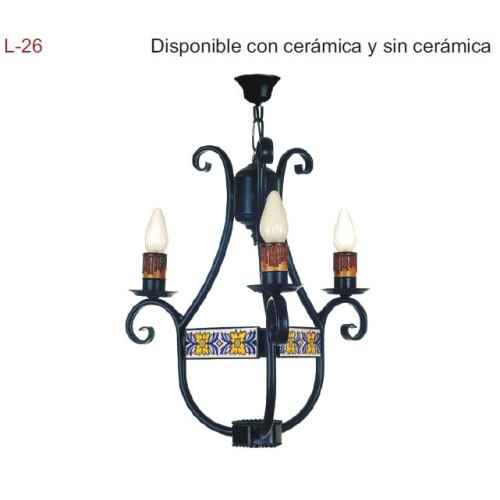 LÁMPARA DE TECHO DE FORJA DTL-26