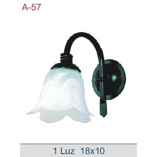 APLIQUE DE FORJA  CON TULIPA