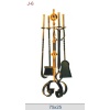 JUEGO DE CHIMENEA CON LATÓN DTJ-6