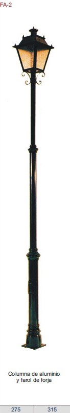 FAROLA DE FORJA Y ALUMINIO DTFA-2