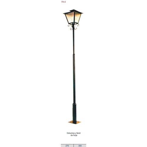 FAROLA DE FORJA ARTÍSTICA DTFA-6