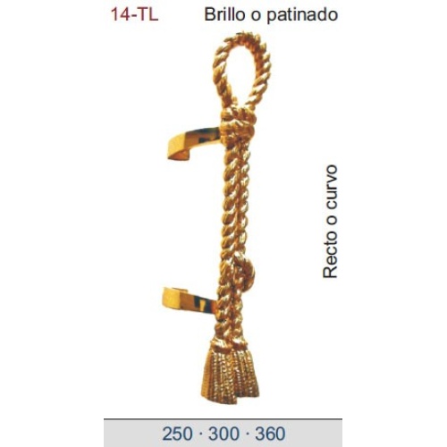 TIRADOR DE LATÓN DT14-TL