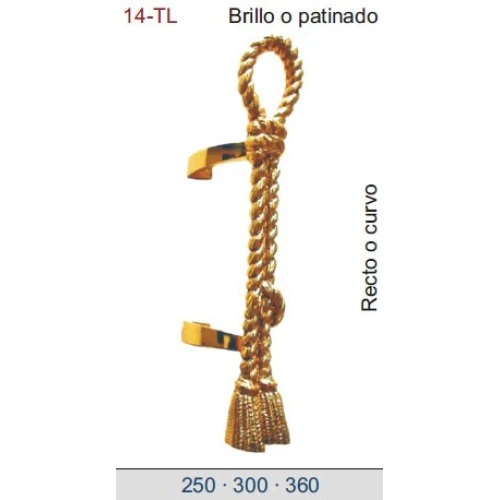 TIRADOR DE LATÓN DT14-TL