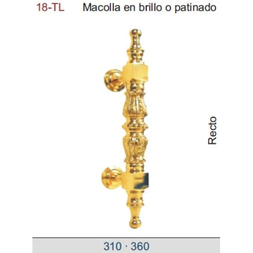 TIRADOR DE LATÓN DT18-TL